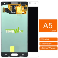 Dhl 1 шт. 100% новый alibaba китай highscreen для samsung galaxy a5 a5000 a500 lcd сенсорный жк-экран ассамблеи черный белый
