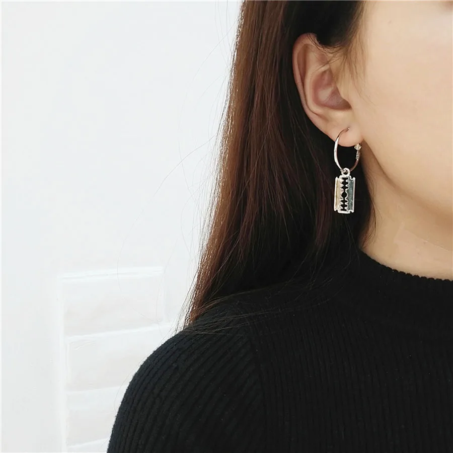 Pendientes Mujer Moda корейские модные ювелирные изделия геометрические длинные серьги-гвоздики с кисточками для женщин Brincos Kpop серьги для мужчин