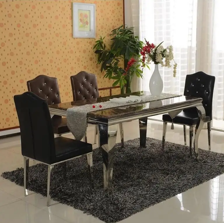 Hot Fashion Stainless steel+Leather dining chairs,fashion living room dining chair,black and white,Metal PU Leather furniture Hot Fashion Stainless steel+Leather dining chairs,fashion living room dining chair,black and white,Metal PU Leather furniture
