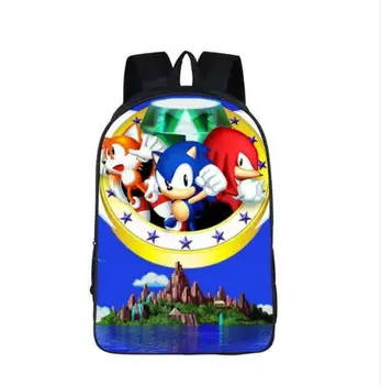 

Anime Sonic School Backpack Boys Girls Daypack Cartoon Children School Bags Students Kindergarten Backpack Kids Gift Book BaG