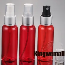 300 шт/партия 50 МЛ красная пластиковая бутылка-спрей для домашних животных с распылителем из глинозема