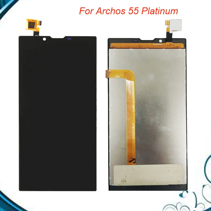 5 дюйма черная ремонтная часть для Archos 55 Platinum ЖК-дисплей и сенсорный экран в сборе