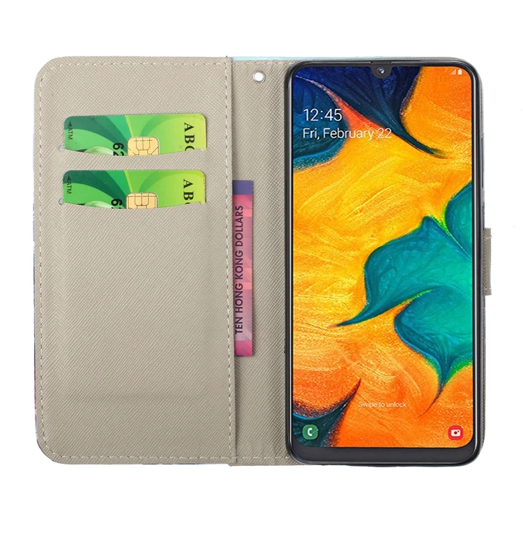 Чехол-книжка с откидной крышкой для Etui samsung Galaxy A30 A50 M10 M20 M30 S10 e J4 J6 Plus A7 откидной кожаный чехол-бумажник чехол для телефона Couqe