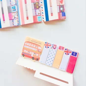 90 Sheets Kawaii I Love London Paris Travel Style Sticky Notes Memo Pad Notepad Notebook Sticker Bookmark Stick Label paris notebook