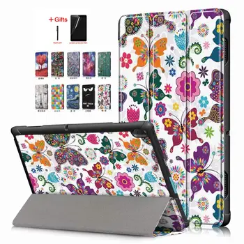 

For Lenovo E10 Print Tablet Case for Lenovo Tab E10 TB-X104F TB X104F 10.1 10 inch Tablet PC Flip Stand Magnetic Cover +Film+Pen