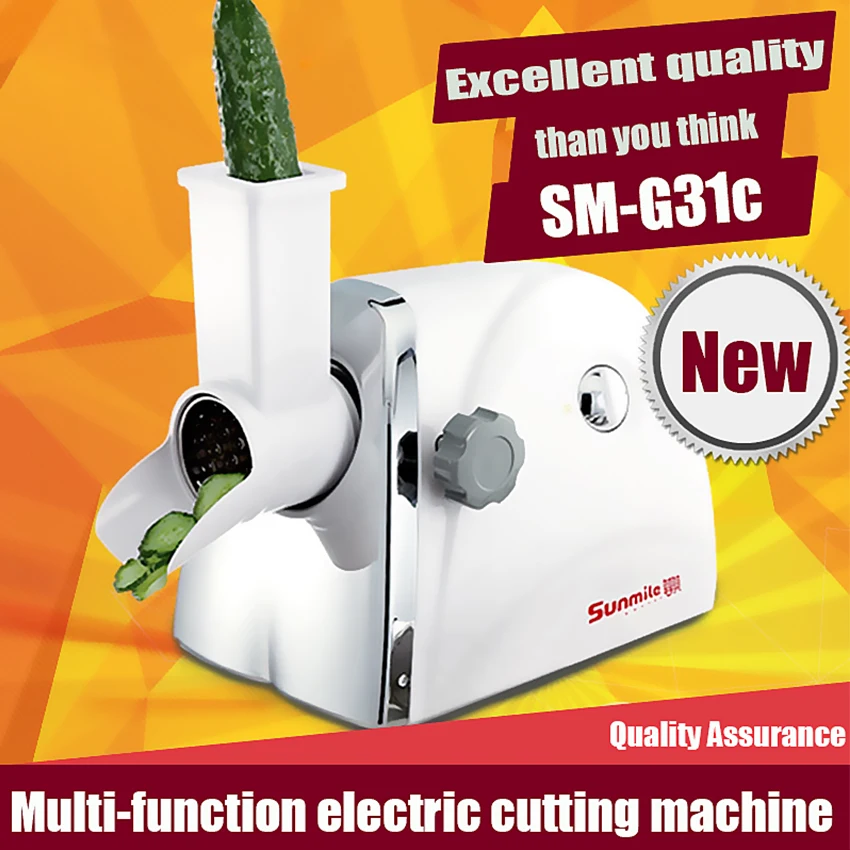 

Free DHL 4PC New SM-G31c Household multi-function Slicer electric cutting slicing Machine cooking food Processor Hot Sellibng