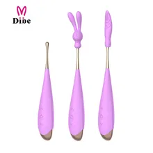 Vibrador DIBE de 7 modos de velocidad, vibrador USB potente de silicona con punto G, estimulador vaginal anal, estimulador de masaje, Juguetes sexuales para mujeres