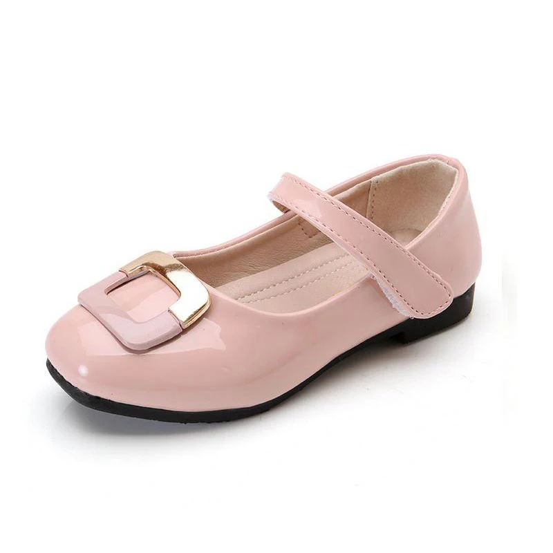 Детская кожаная обувь для девочек; сезон весна; коллекция года; Infantil; модное Брендовое платье принцессы; Свадебная детская обувь для девочек - Цвет: pink