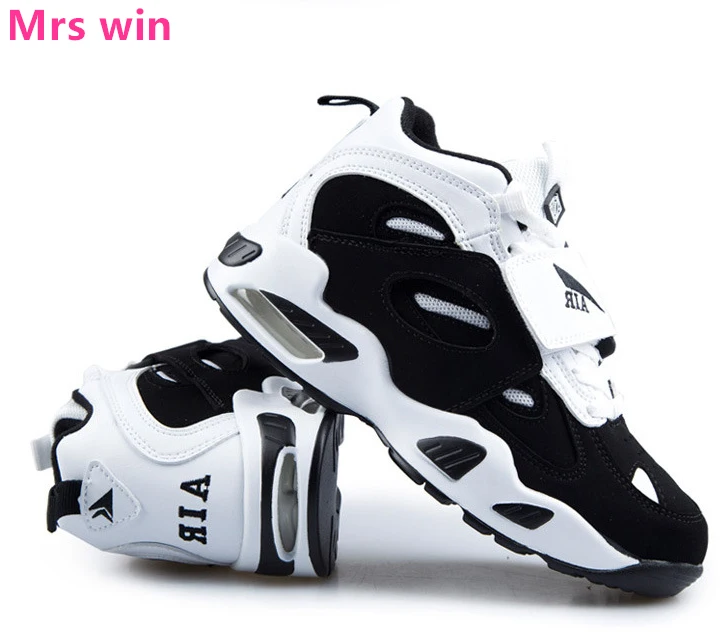 

Sports shoes men running shoes shockproof air cushion wear anti - slip high help Outdoor camping fitness zapatos