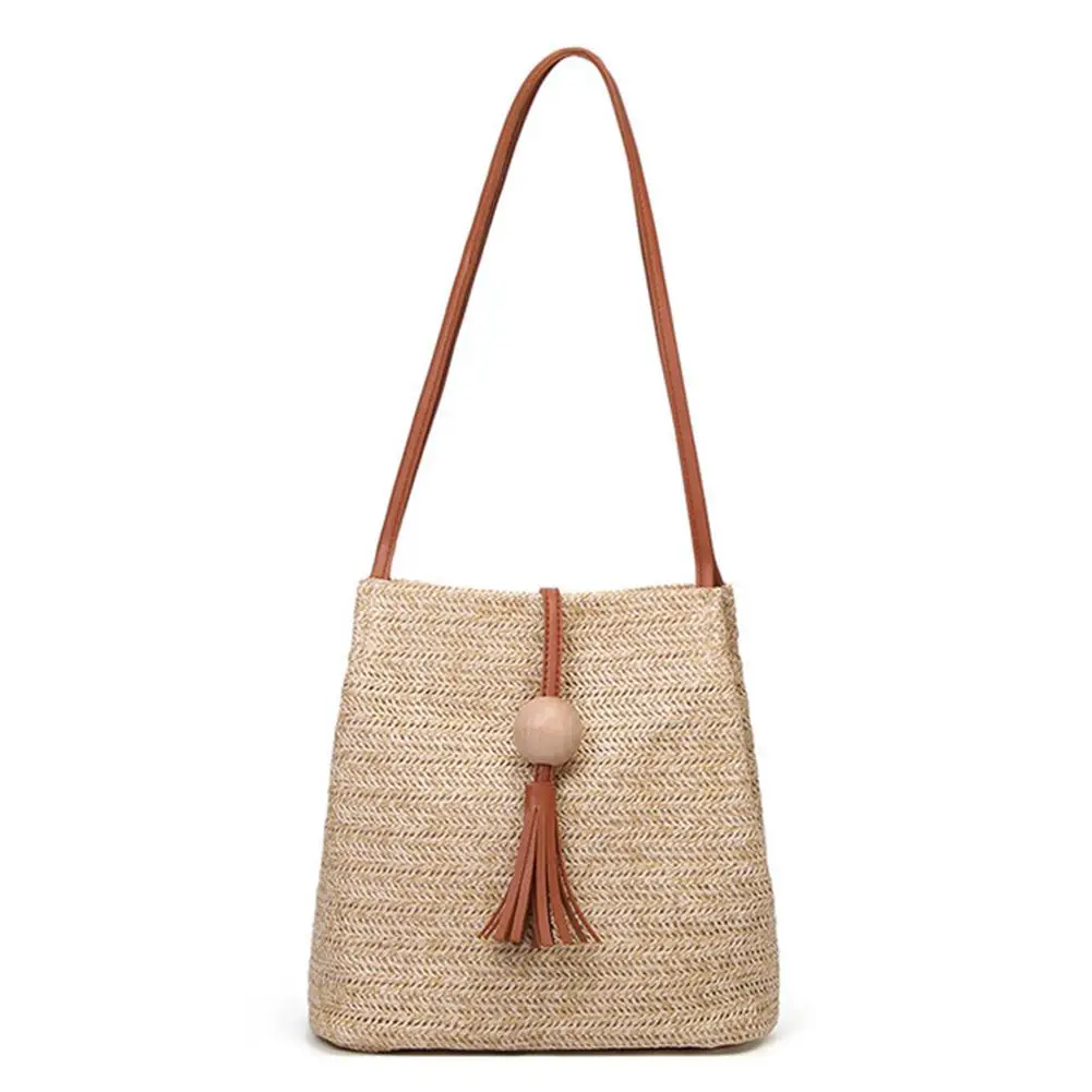 

Yfashion Straw Bag Women Handbag Bohemia Beach Bags Handmade Wicker Summer Tote Bags Rattan Shoulder Bags For Women 2019