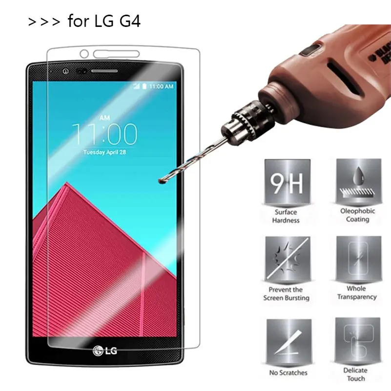 9H 2.5D 0 26 мм Закаленное стекло протектор для LG G4 H818 H815 H810 F500 VS999 экран закаленное