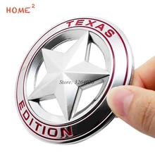 Car Stickers for TEXAS EDITION Star Logo Metal Badge Auto Emblem Decals Accessories for JEEP Cherokee Compass Liberty Renegade