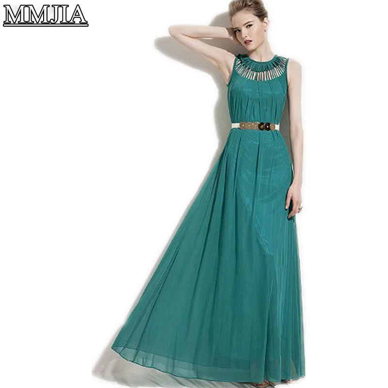 

Women Summer Dress 2018 Fashion Plus Size Sleeveless Vintage Beach Bohemian Dresses Gown Vestido De Festa Casual Long Maxi Dress