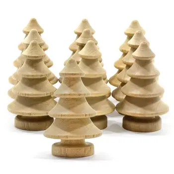 

10pcs DIY Wooden Peg Dolls Tree Wedding Cake Decoration Kids Painted Toy