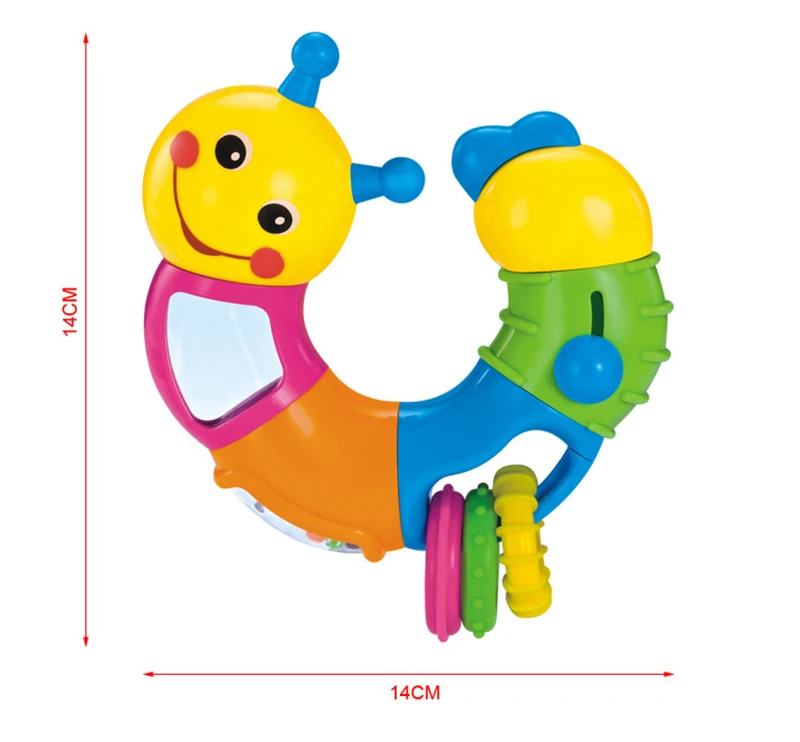 Детская игрушка-погремушка кровать колокольчик силиконовый колокольчик Jingle умная тренировка детский Прорезыватель развивающие мобильные телефоны игрушки 0-12-24 месяцев