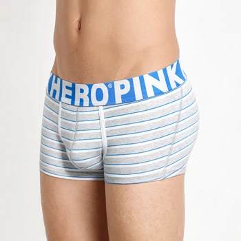

Pack of 6 Fashion Stripe Trunk Men's Cotton Boxer Short Stretch Men Panties Top Quality Men Underwear Intimate Male Undergarment