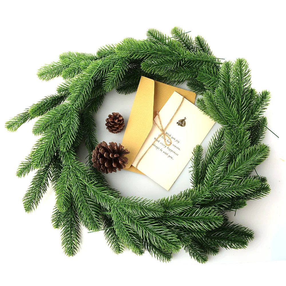 

10Pcs Artificial Fake Green Plants Pine Branches Christmas Tree For Christmas Party Decorations Tree Ornaments