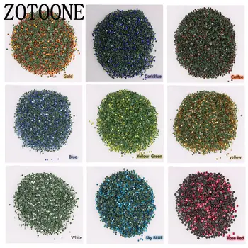

ZOTOONE 2-3MM Mix size Rhinestones Shiny Crystal Flatback hotfix Rhinestone SS6-SS12 1440pcs/lot for clothes DIY Nail Decoration
