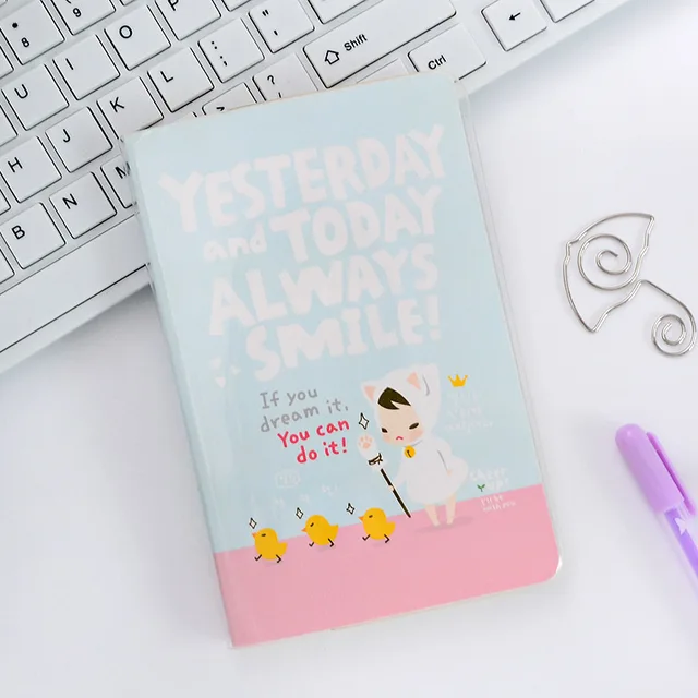 Creative Korean Notebook Soft Paper Kids Books Cute Diary Book Memo
