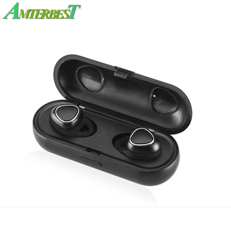

AMTERBEST Xi7 TWS Wireless Earphone Bluetooth 3D Stereo Sound Earbuds Mini Waterproof Sport Headset with Charging Box for Phones