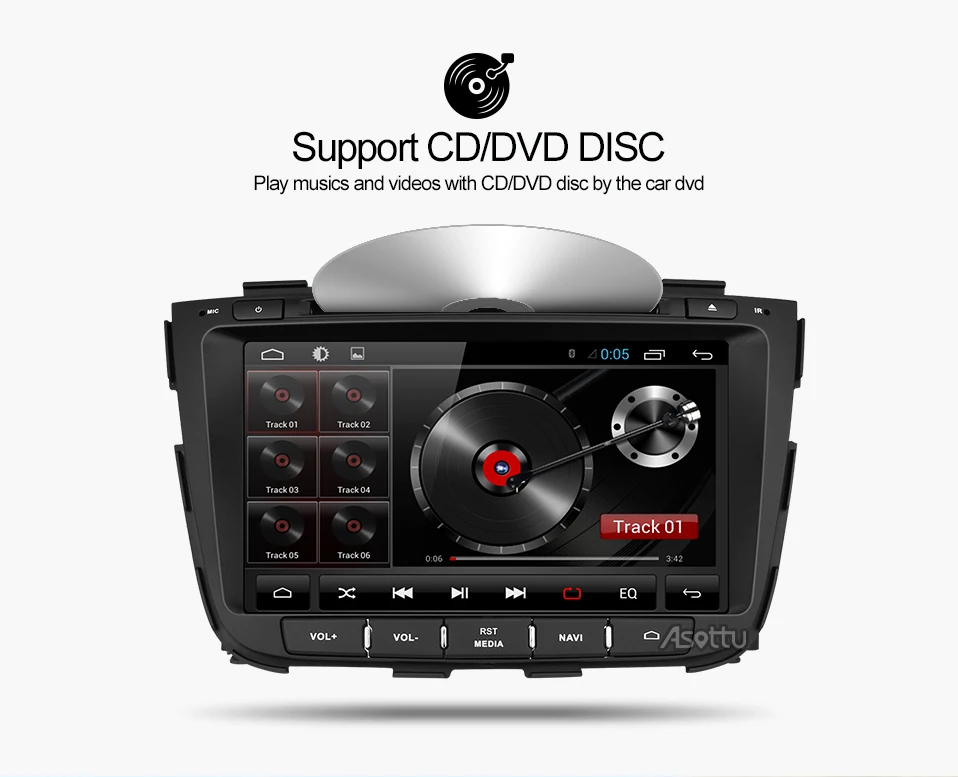 Asottu Z13SLT8060 Android 9,0 Автомобильный gps для kia Sorento 2013 dvd Автомобильный dvd gps плеер 2 din автомобильный стерео плеер gps навигация