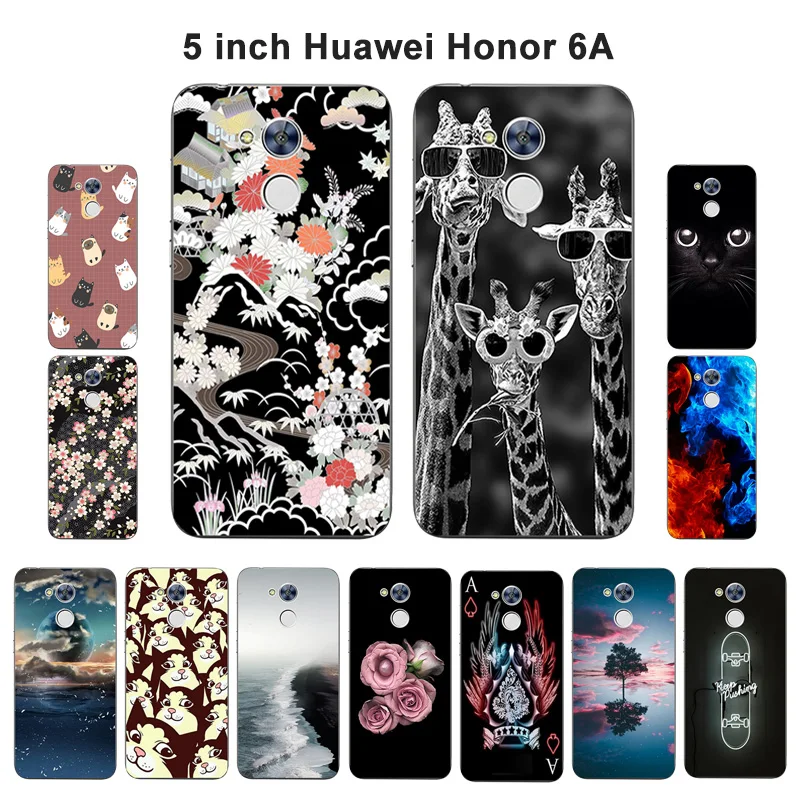 Модный мягкий чехол из ТПУ для Huawei Honor 6A силиконовый с рисунком Blaze сумка |