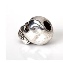 

10 Tibet Silver Skull Loose Beads for Bracelet Necklace