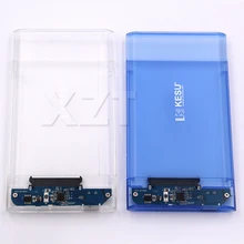 PZ Новые прозрачные USB3.0 жесткого диска корпус для внешнего жесткого диска 2,5 дюймов Поддержка протокола UASP для детей в возрасте от 7 9,5 мм жесткий диск