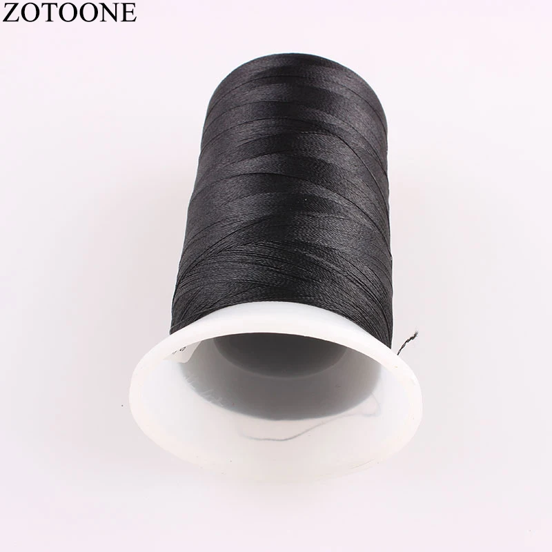 ZOTOONE 120/2 3000YDS DIY черная швейная машина для бедер, полиэфирная пряжа, швейные нитки для оверлока, набор ниток для вышивания джинсов C