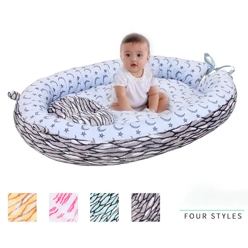 Cama de Dormir de Pelúcia Portátil com Cerca Travesseiro para o Bebê Infantil da Criança em Casa Suprimentos ao ar Kidlove Livre Mod. 201294 2 com cerca travesseiro para o bebê infantil