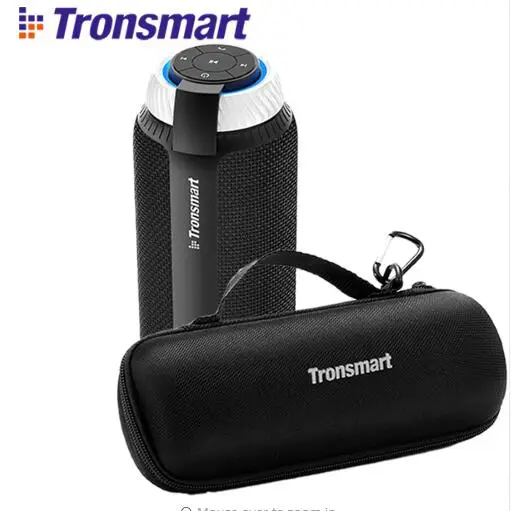 Tronsmart Element T6 Bluetooth динамик портативный беспроводной динамик с 360 градусов стерео звук для IOS Android Xiaomi смартфон - Цвет: Black and case