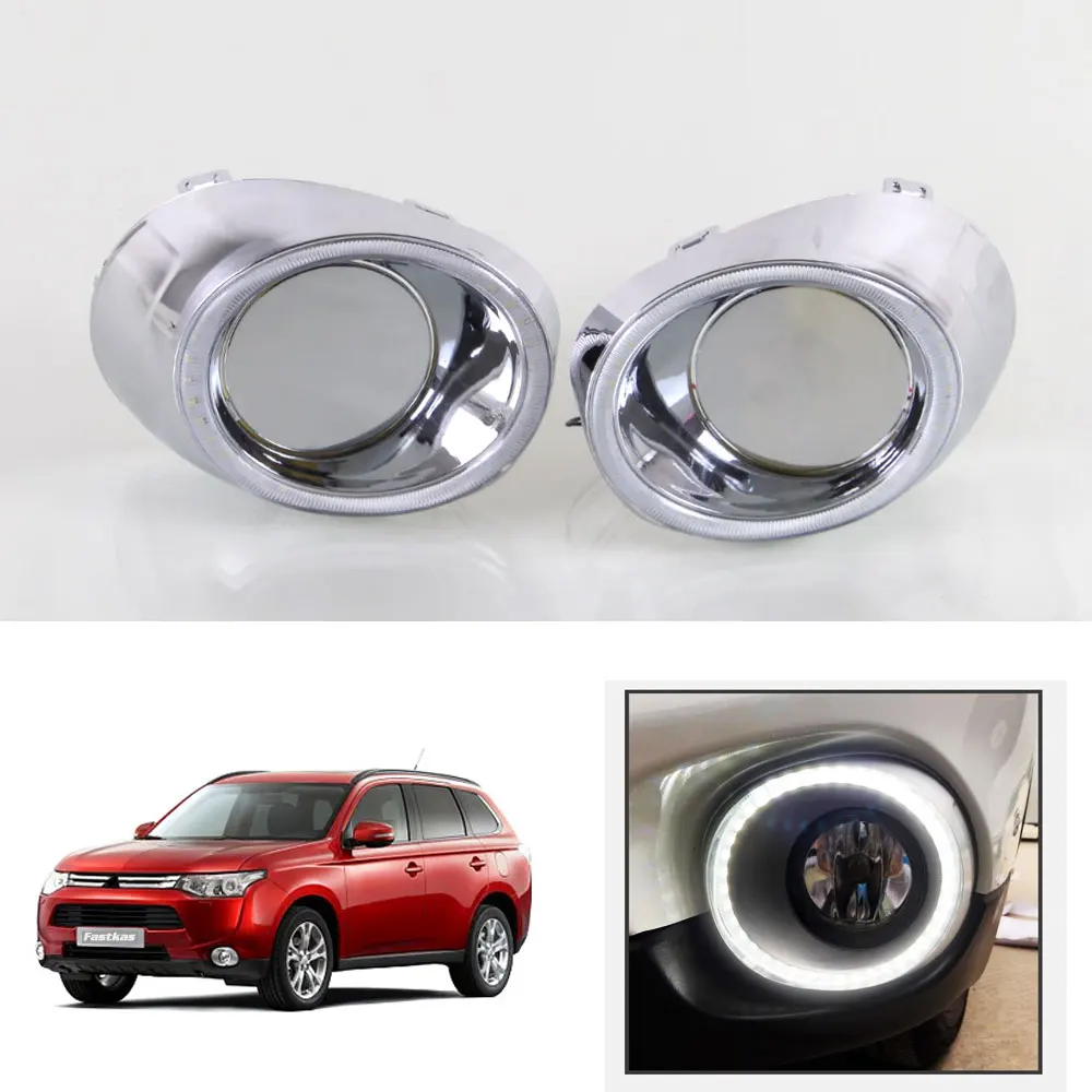 Daytime-Running-Light-DRL-for-Mitsubishi-Outlander-2013-2014-Left-Right-side-White-DRL-Yellow-Turning