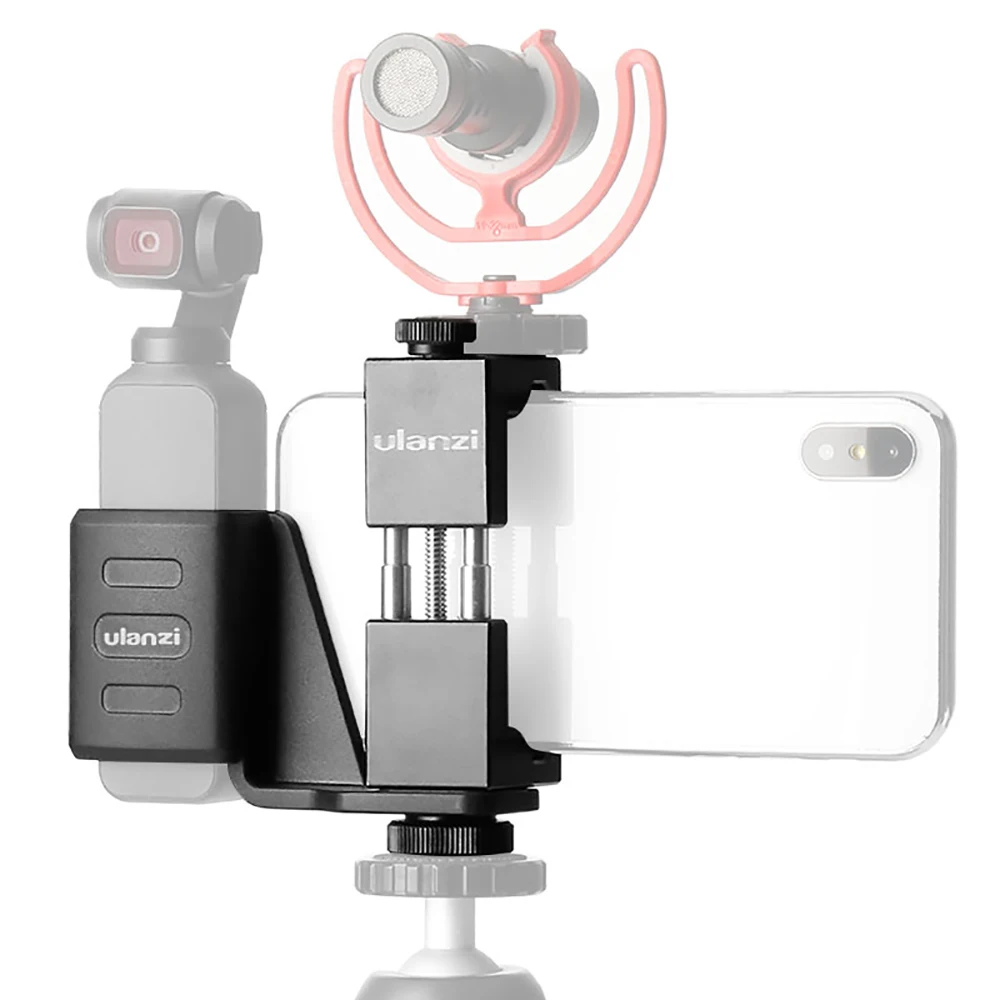 

Ulanzi OP-1 Fixing Bracket for OSMO POCKET with Phone Multi-Purpose Mount for Tripod Video Microphone Light Gimbal Accessaries