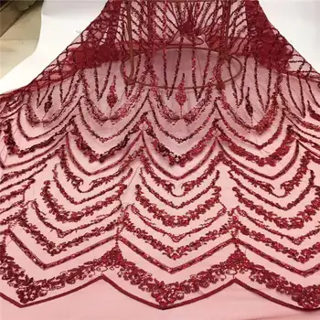 

New Fashion! Hot Multicolor Mesh Net Lace Fabric African Swiss Voile Prom Evening Dress Lace Embroidery IndiaFabric pink