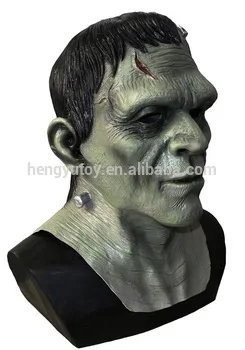

2018 Decoration Box Gift LATEX MASK ZOMBIE MOVIE GAME COSPLAY Frankenstein Mask
