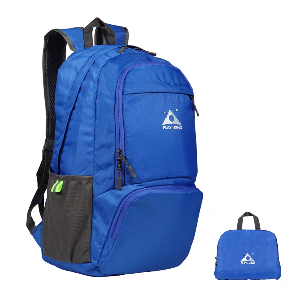 Waterproof Nylon Foldable Backpack Lightweight Folding Bag Women Men Outdoor Bags Climbing Rucksack For Travel Camping 