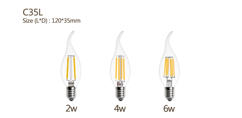 Светодиодный ламп накаливания E27 лампа подвесной светильник в стиле ретро 220V E14 2W 4W 6W 8W Винтаж Свеча светильник шар светодиодный Bombillas светодиодный лампа Эдисона