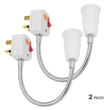 

Plug In Wall Light Fixtures Flexible Swing Arm Wall Lamps Lighting with Switch UK Power Plug E27 Edison Screw Lamp Holder