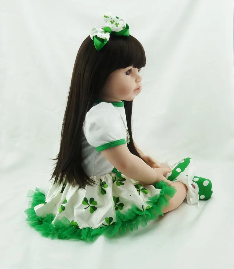 60 см реалистичные силиконовые виниловые куклы reborn для малышей, игрушка, имитация куклы, высокое качество, подарки на день рождения, перед сном, Спящая игрушка