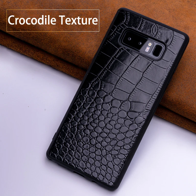 

Mobile phone case for Samsung Note 8 crocodile mobile phone case, all-inclusive PU for Samsung S7 8 9 10 mobile phone back cover