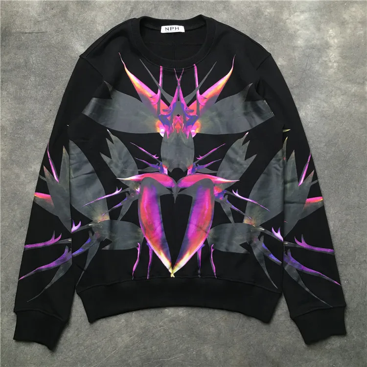 Новинка 19ss, мужские толстовки с абстрактным узором, худи, толстовки с капюшоном, вельветовые хлопковые толстовки с капюшоном, уличные толстовки из плотного флиса, хип-хоп# H36 - Цвет: 1