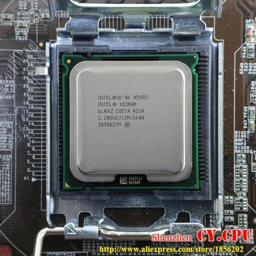 INTEL XEON X5482 3,2 GHz/12 M/1600 Mhz/cpu равный LGA775 Core 2 Quad Q9650 Q9550 cpu, работает на материнской плате LGA775 без адаптера