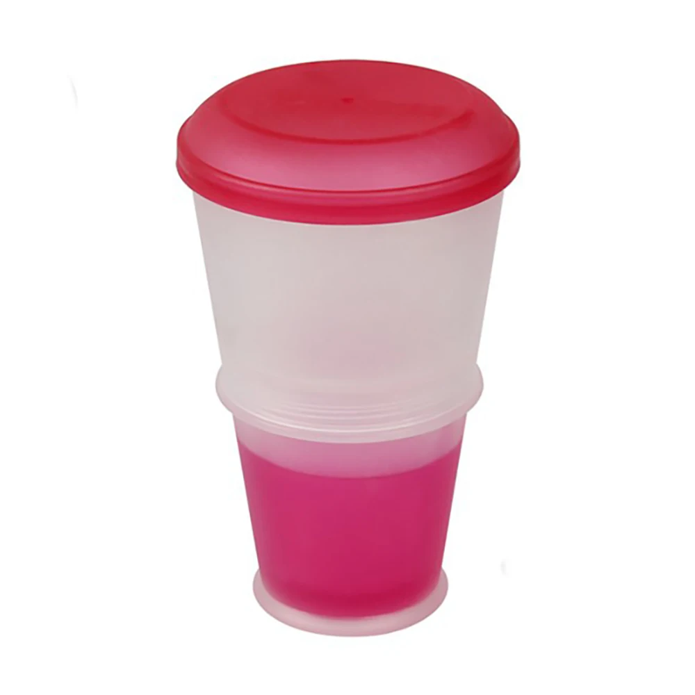 Хлопья, чашка для завтрака, овсянка, чашка с крышкой, складной контейнер для пищевых продуктов, Термочувствительная - Цвет: Красный
