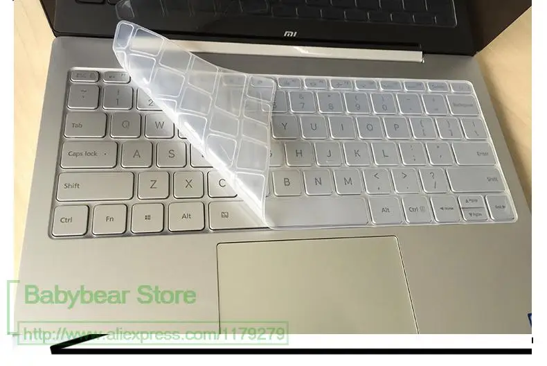 Силиконовый чехол для клавиатуры ноутбука Prorector PowForward 12 13 15 дюймов испанский для XiaoMi notebook Air 12,5 13,3 15,6 Pro Mi laptop - Цвет: MI Air 13inch Clear