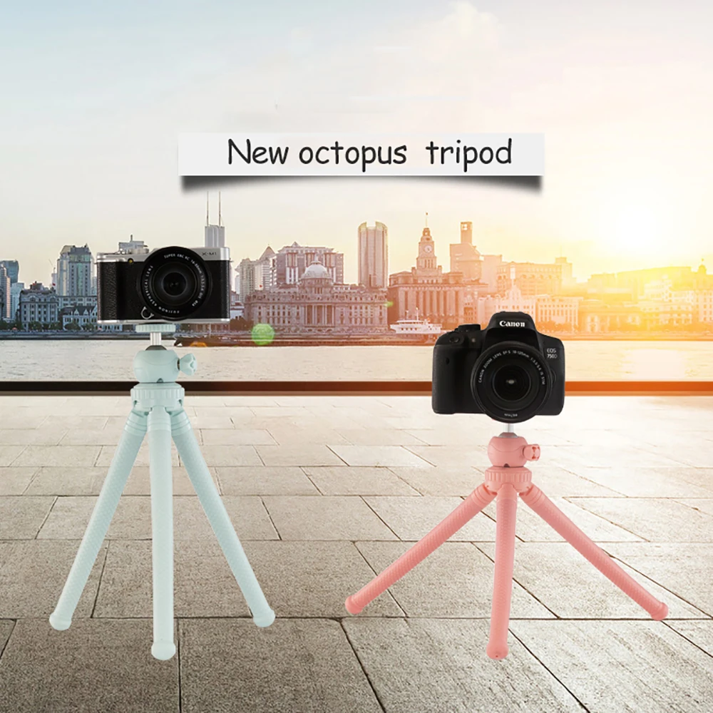 

Ulanzi Tripod Octopus For Phone Flexibe Stand Bluetooth Hoder Travel Tripod Mount Selfie Stick For Smartphone DSLR Cameras
