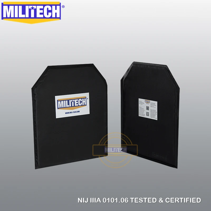 MILITECH 10x12 и 6x6 дюймов пар арамидных баллистических панель пуленепробиваемые пластины вставки тела Броня мягкая Броня NIJ уровень IIIA 3A