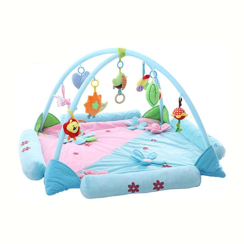 Baby Playpens Fence Children Kids Place Playpen Activity Gear Environmental Protection Barrier Game with 9pcs Hanging Bells Gift