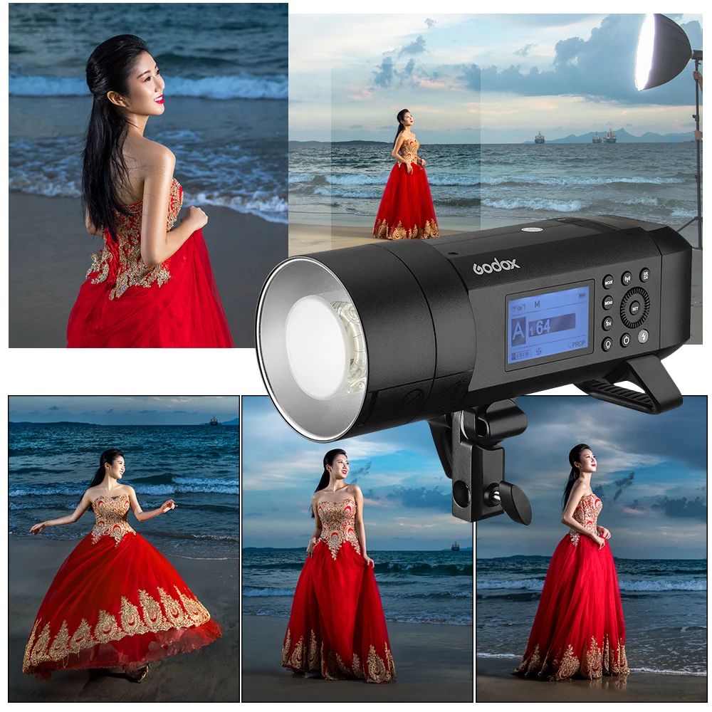 Godox WITSRO AD400Pro все в одном наружная Вспышка Speedlite TTL авто вспышка GN72 1/8000s HSS X