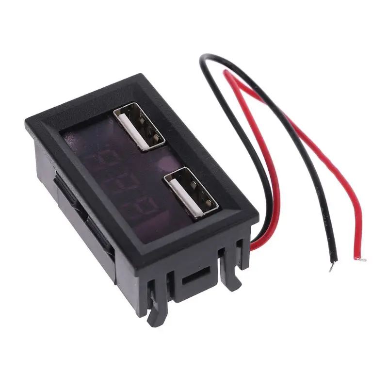 12 В свинцово-кислотный индикатор емкости батареи напряжение Автомобильный дисплей питания с двойным USB зарядным устройством 5 в 2A qiang