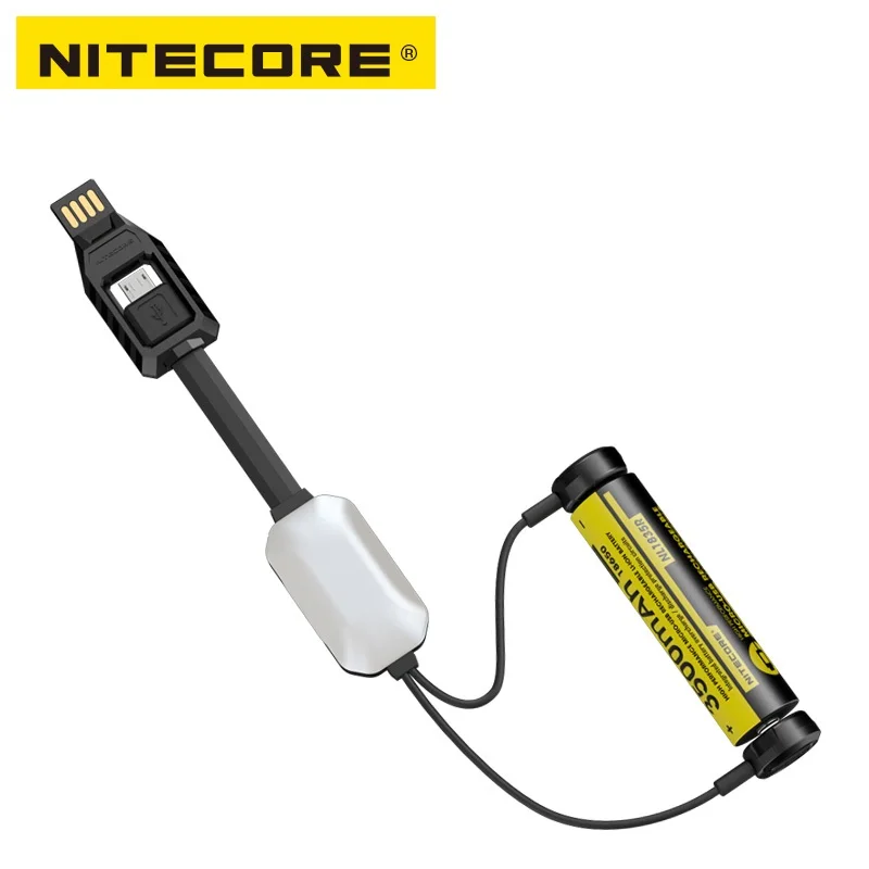 NITECORE LC10 портитивный Магнитный Открытый USB зарядное устройство для цилиндр перезаряжаемый литий-ионный аккумулятор батарея 1A Макс DC 5 V с датчик света